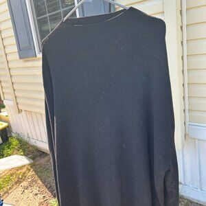 Black Puff Sleeve Sweater – Cozy & Chic, Size Large